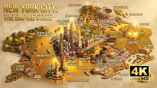 New York City 4K Frame TV Art | Luxury Ambient Map Animation for Smart TVs (Silent)