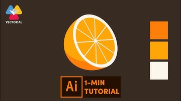 Orange tutorial in Adobe Illustrator - 1 minute tutorial