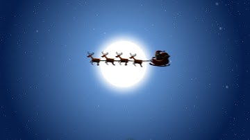 Animated Christmas Card Template - Christmas Moonlit Night
