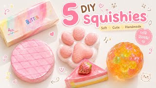 I Made 5 Adorable DIY Paper Squishies 🌸 Soft & Satisfying Handmade Crafts screenshot 5