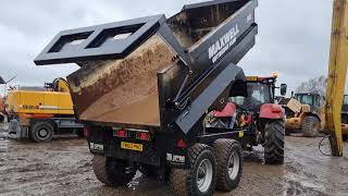 2015 JPM 10ton Tandem Axle Drawbar Tipping Trailer, In auction 11th December 2021