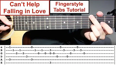 Can't Help Falling in Love - Elvis Presley | Easy Fingerstyle Tabs Guitar Lesson (Tutorial)