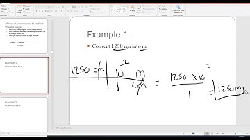 Unit Conversion Video #1 - Basic Conversions