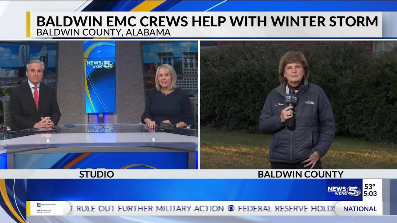 'As bad as it is, actually beautiful', Baldwin EMC crews restoring power after ice storm