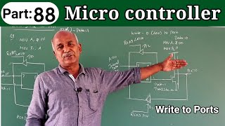 Write data to Ports Microcontroller| Transistor Circuit