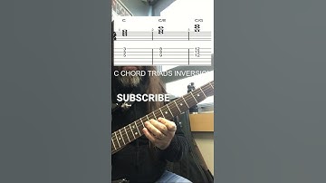 LEARN YOUR C CHORDS TRIADS & INVERSIONS #shorts #guitarlesson #guitar #musictheory