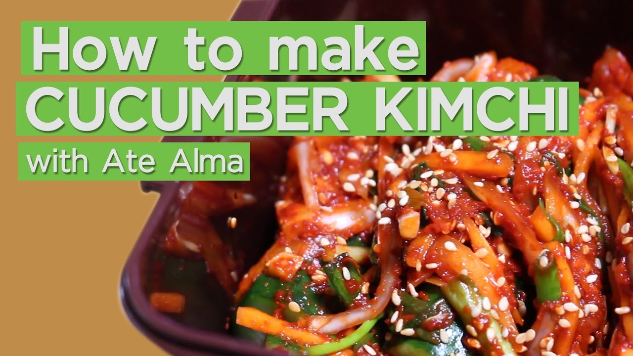 How to make Korean side dish Cucumber Kimchi YouTube