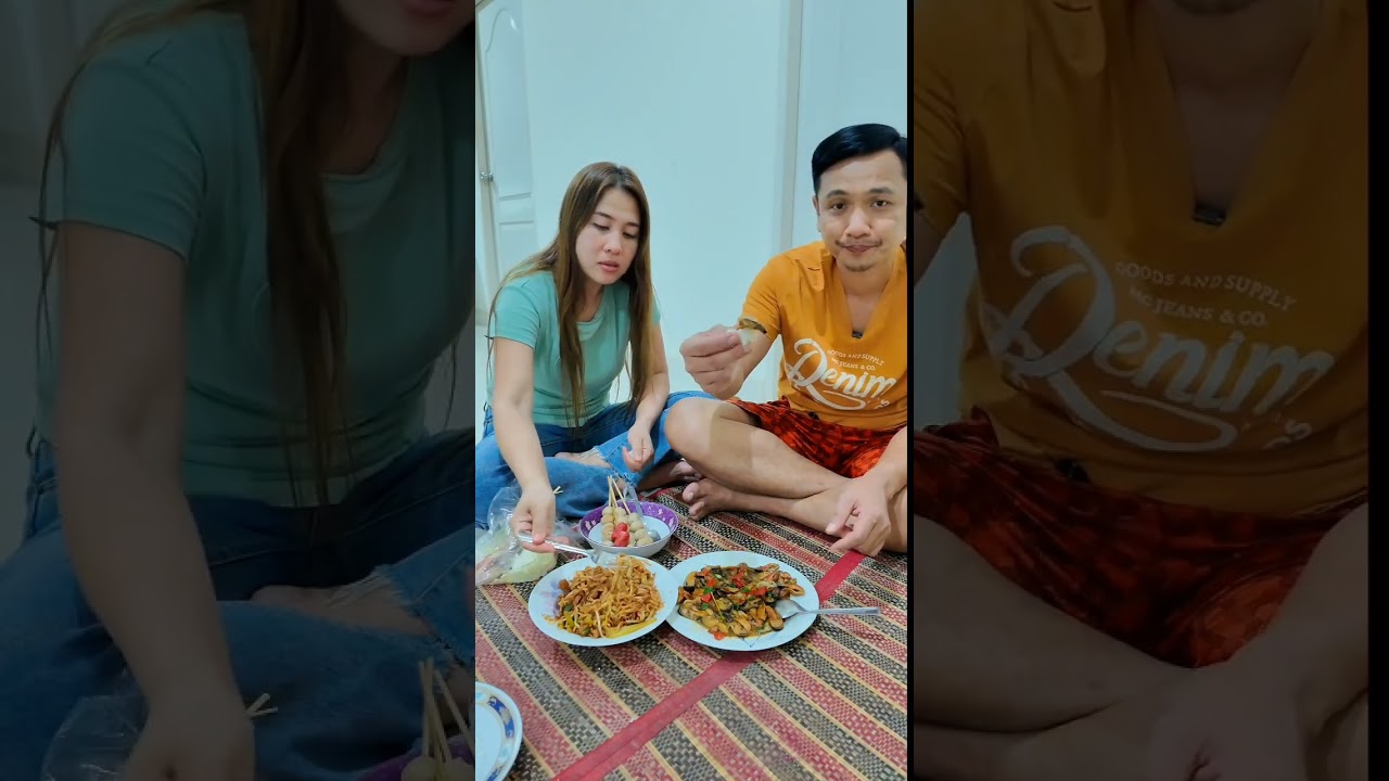 กินข้าวแลงด้วยกันครับผัดหอยแมลงภู่แซ่บมากเลย 