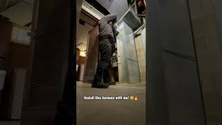 Recently installed this furnace for a WW2 veteran! Full vid on social #hvac #furnace #install #fypシ