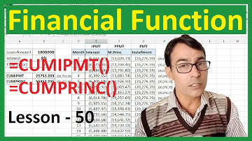 CUMIPMT and CUMPRINC Function in excel | MS Excel for beginners - 50 | Financial functions in excel