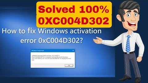 Solved Error 0xC004D302 0r 0xC004fe00 #0xc004d302 #viral #trending