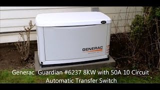 Generac Guardian 8 KW with Automatic Transfer Switch Review / Operation screenshot 5