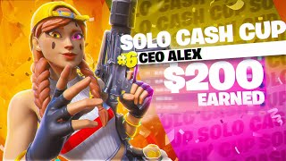 How I placed 6th in the SOLO CASH cup ($200) 🏆 @alexfnn