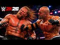 BROCK LESNAR vs GOLDBERG 😱 Most BRUTAL Match Ever! | WWE 2K26