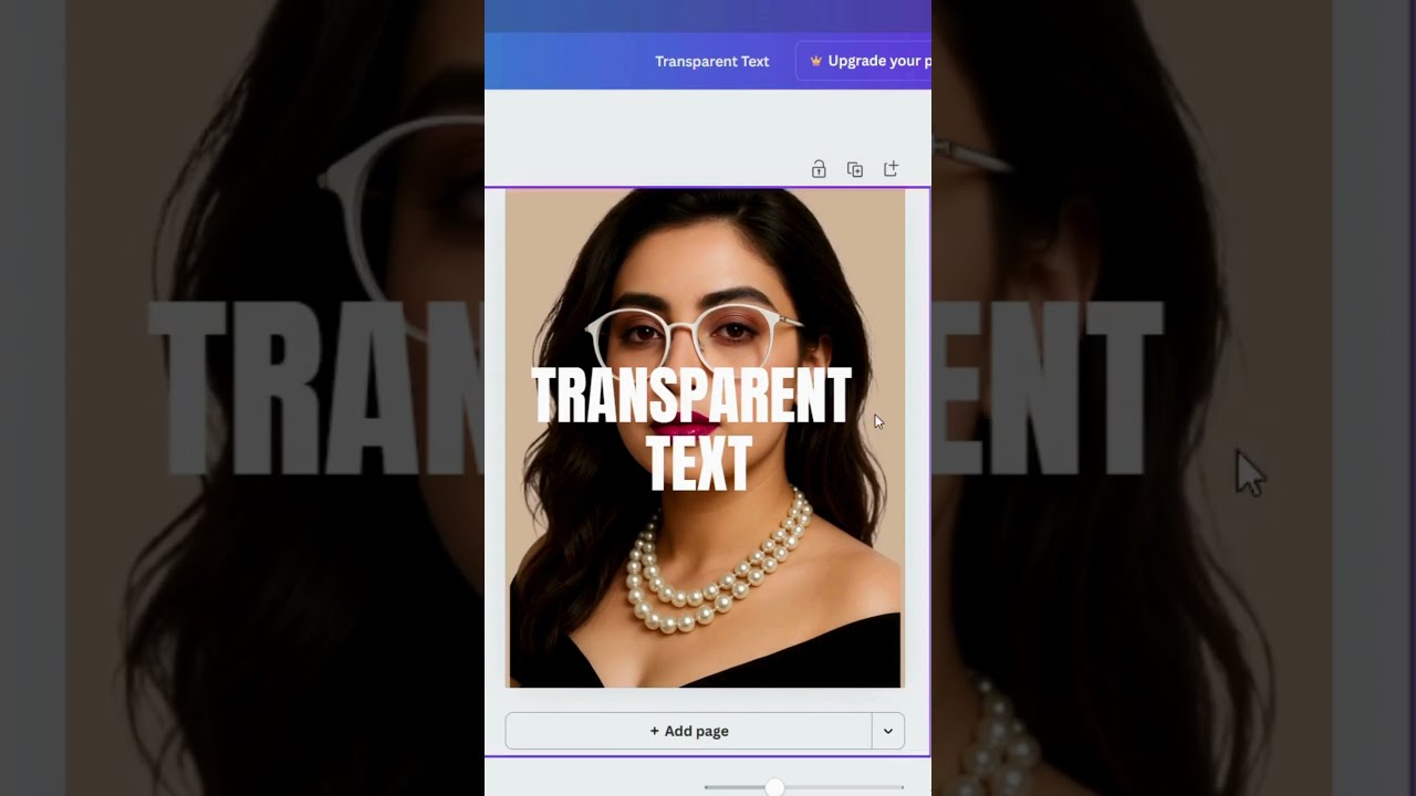 How to Create a Transparent Text Effect in Canva | 