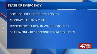 LIST: School closings due to winter weather on Monday