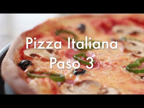 Pizza Italiana Paso 3 - Cómo hornear la pizza en casa - Horno Eléctrico ✓ -  YouTube