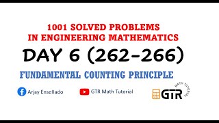 Fundamental Counting Principle | 1001 SOLVED PROBLEMS IN ENGINEERING MATHEMATICS | Day 6 #262-266