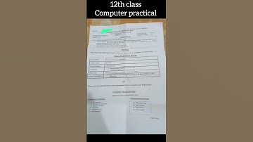 12th class computer practical paper 2025