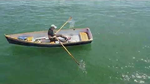 EZ Skiff Stitch and Glue Boat; 14 foot Skiff Built from Kit Out Rowing and Sailing