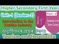 HS First Year|Tourism and Hospitality|Chapter 1 |Tourism Industry| Session 2 Question Answer|Part:2