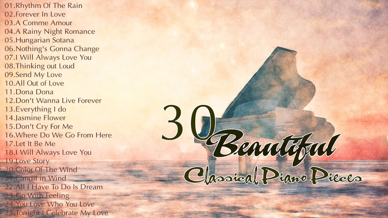 30 Most Famous Classical Piano Pieces - The most beautiful music in the ...