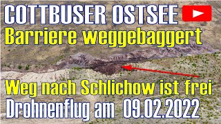 Im Graben Zwischen Merzdorf Und Schlichow Wurde Die Barriere Weggebaggert Neue Insel Am Nordufer