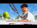 Affronter un joueur pro de tennis sans exprience 