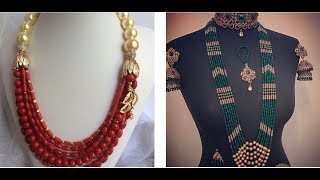 emerald beads and ruby beads sets 