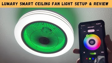Lumary Smart Ceiling Fan Light Setup & Review