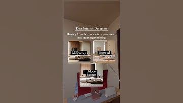 3 AI tools to transform your sketch into stunning renderings #interiordesign #interiordesigner #ai