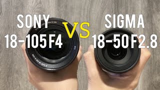 Sigma 18-50mm F2.8 VS Sony 18-105mm F4 (Which is the BEST First Lens?)
