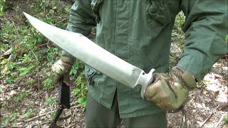 Dkonly Blades Am61 Musso Style Bowie Knife, Field Review - It Is Huge