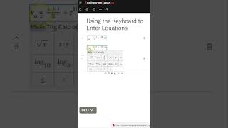 Using the Keyboard for Equation Editing in EngineeringPaper.xyz #shorts