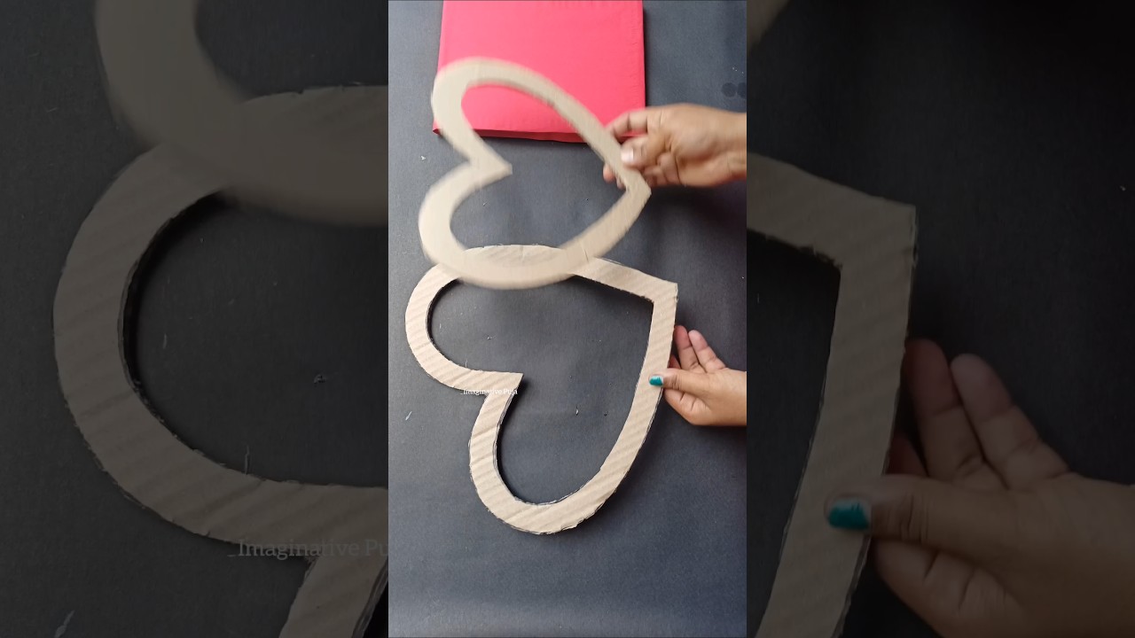 DIY Heart Shape Home Decoration Idea 💫|#shorts #youtubeshorts #viralshort #heart #ashortaday #craft