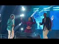 Levixone and Ray G singing for Desire “Yoya”on stage