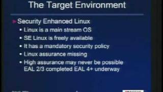 CERIAS Security: Information Flow Analysis in Security Enhanced Linux 1/6