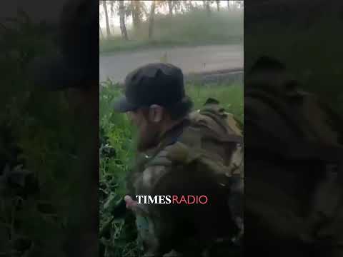 Chechen Volunteers Stop A Russian Military Truck From Passing Through Ukraine