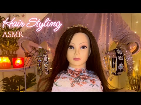 ASMR Hair Styling & Hair Bands | Relaxing Hair Brushing, Hair Play & Combing For Sleep & Anxiety