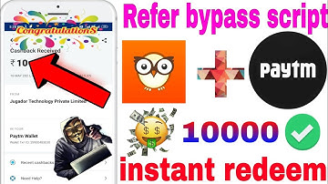 Refer bypass script !! instant payment !! make money online !! Technical earning zone