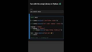 Fun with the emoji Library in Python 🐍