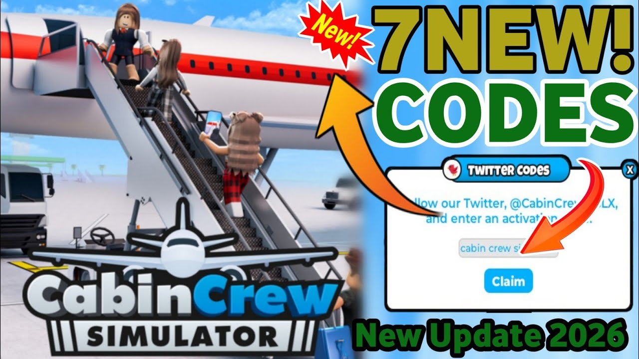 SPECIAL CABIN CREW SIMULATOR CODES IN JANUARY 2026 ROBLOX CABIN CREW 