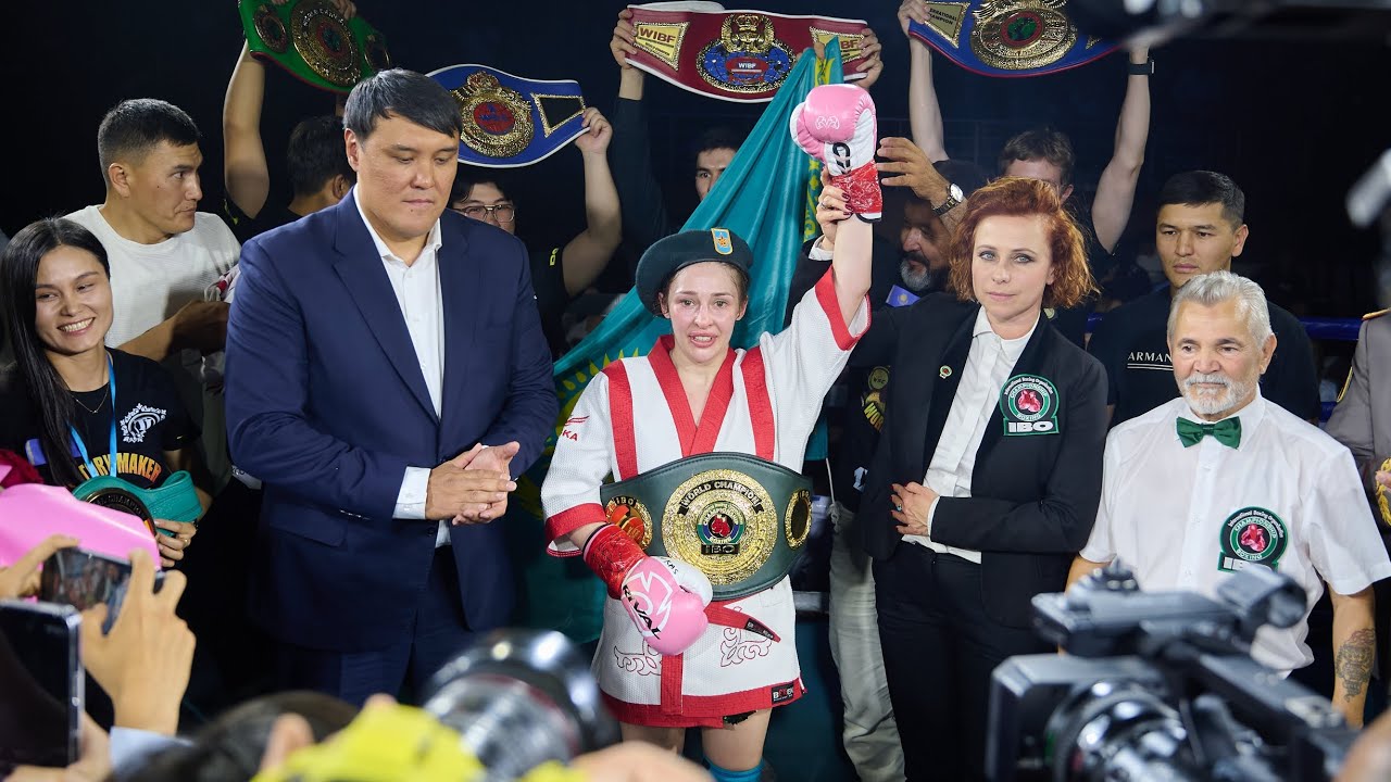 Angelina Lukas vs Daniela Asenjo. Defent.IBO world championship.TJ fight night#18.Taraz Kazakhstan