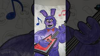 FNAF Coloring Book DAY 2 & PAGE 2! BONNIE Art Drawing #art #drawing #fnaf #coloring #bonnie #diy