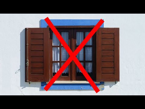 لماذا قرر مالك العقار بغلق فتحات الشبابيك و النوافذ التي كانت في السابق مفتوحة