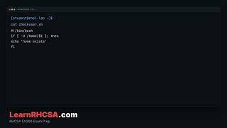 RHCSA Quick Tip: If Conditions | Shell Scripts