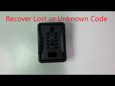 How to recover a Key Safe Code/ Lock box | Lost code | Unkown code