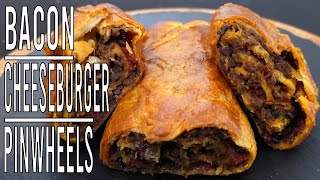Bacon Cheeseburger Pinwheels – Cheesy, Crispy & Irresistible!