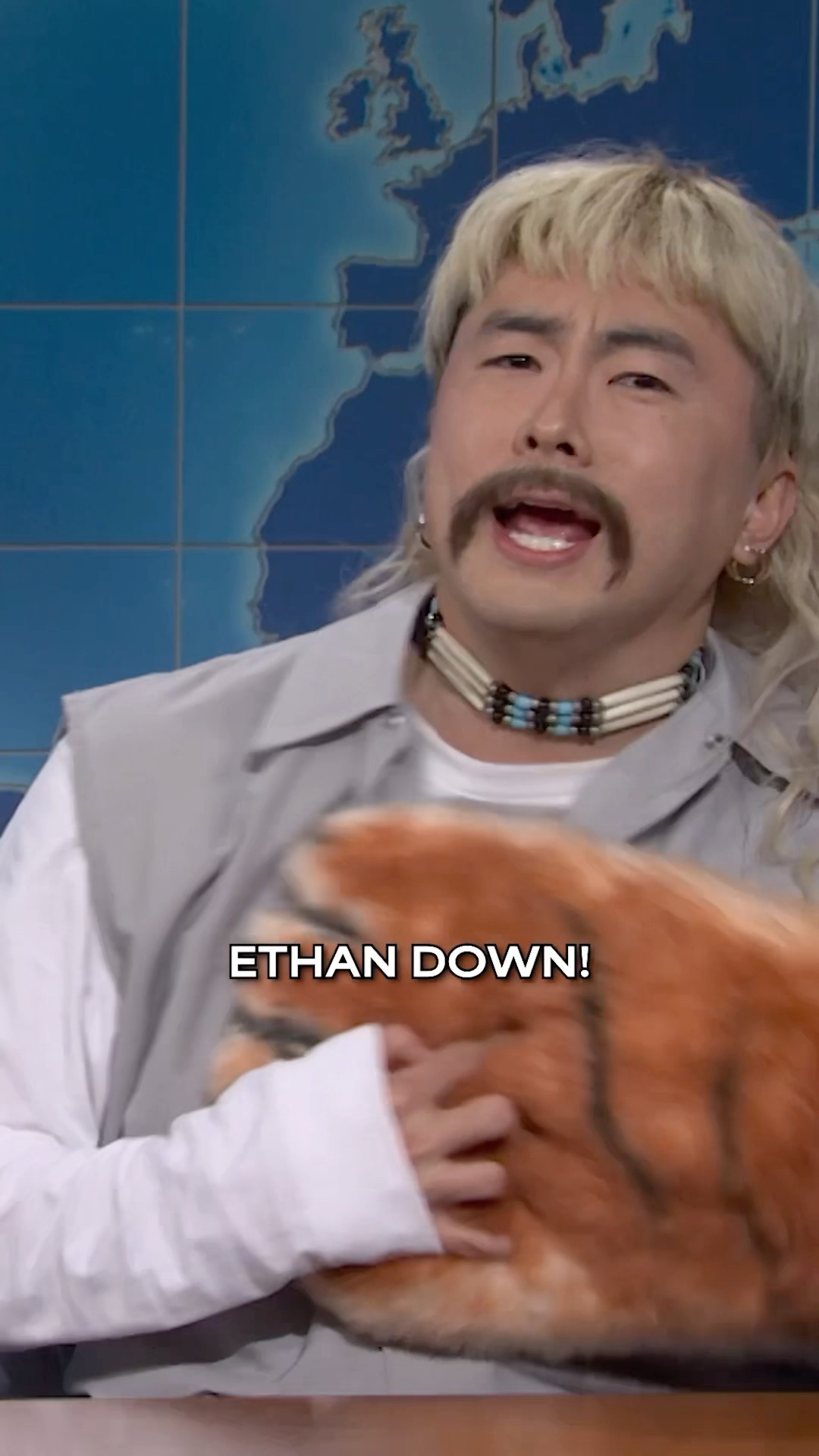 Joe Exotic stops by the desk