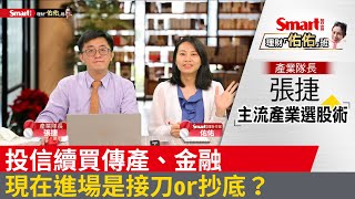投信續買傳產、金融股，現在進場是接刀或抄底？｜張捷，佑佑｜理財佑佑班